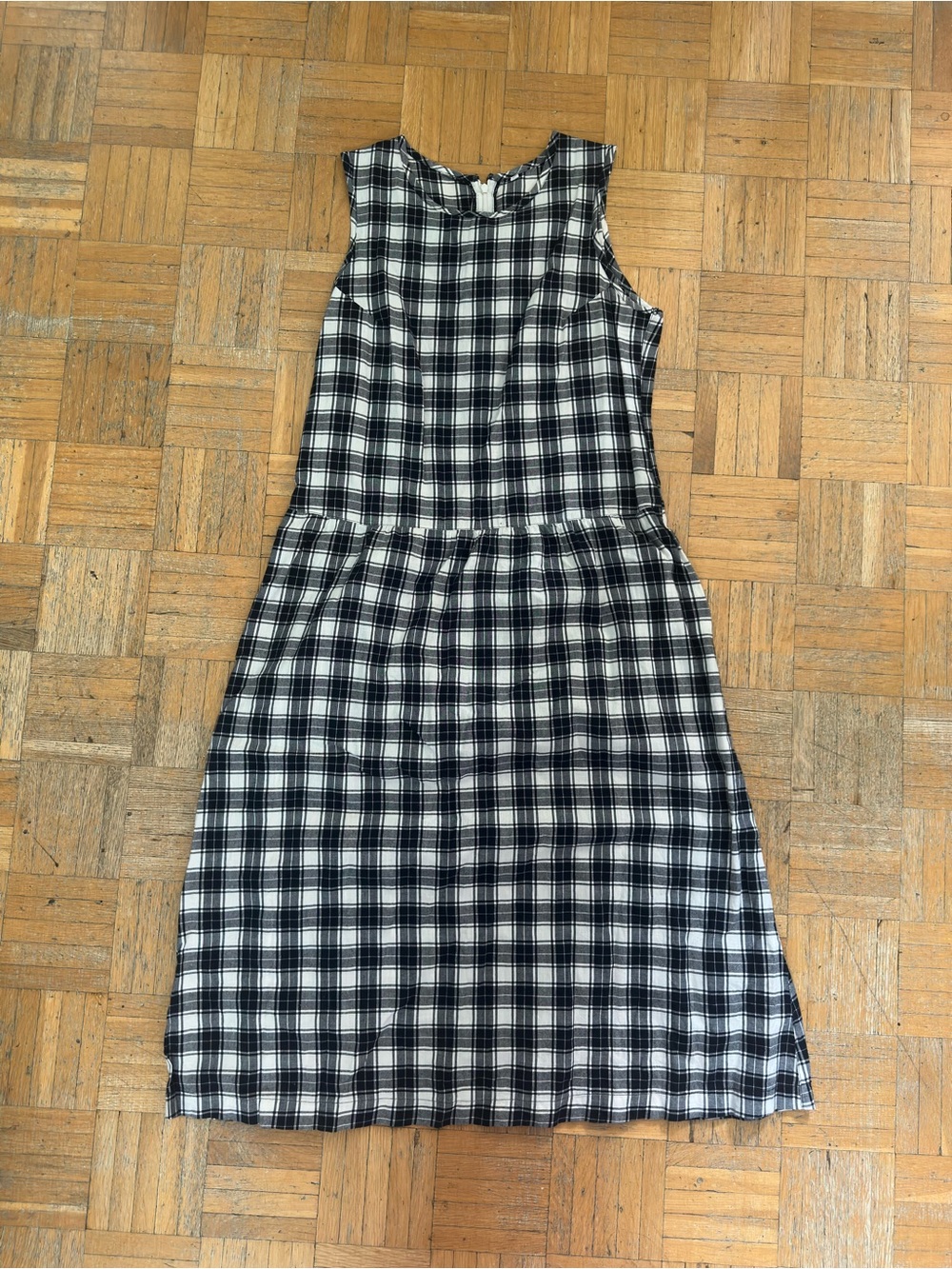 Black and white gingham dress
